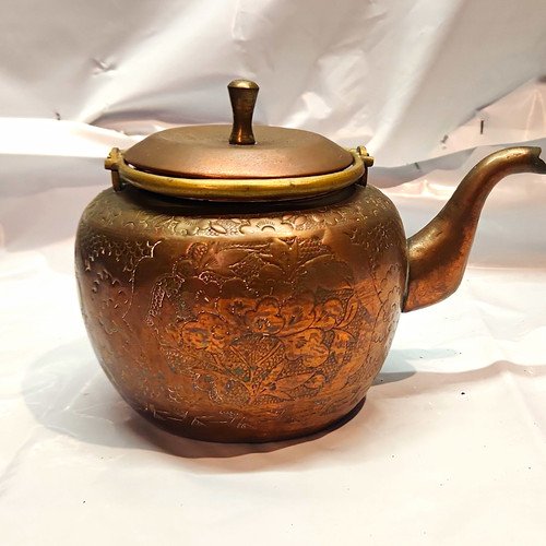 Hammered copper floral - hammered,